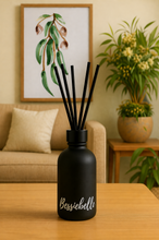 Load image into Gallery viewer, Peppermint Eucalyptus Reed Diffuser - Matt Black