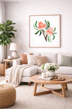 Load image into Gallery viewer, Banksia Watercolour Print
