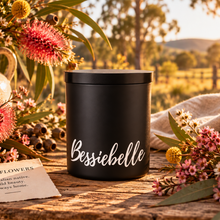 Load image into Gallery viewer, Bush Flowers Black Soy Candle
