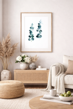 Load image into Gallery viewer, Blue Gum Framed Watercolour Print
