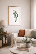 Load image into Gallery viewer, Lemon Scented Eucalyptus Watercolour Print
