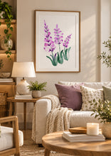 Load image into Gallery viewer, Wild Lavender Wall Art Live View
