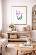 Load image into Gallery viewer, Wild Lavender Watercolour Print
